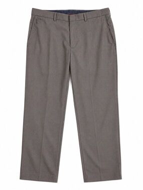Haggar Brown Dress Pants 36x30 Classic Fit Flat Front Business Casual